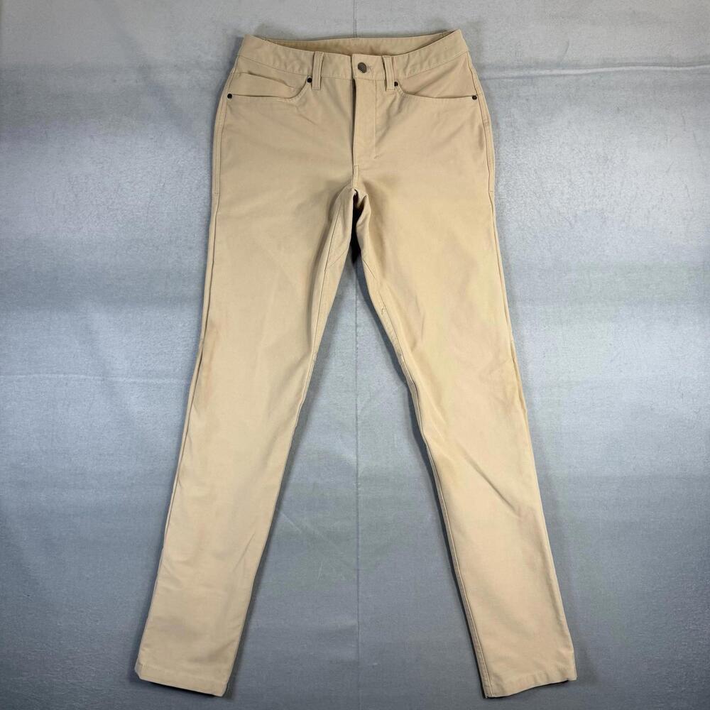Lululemon ABC Pants Men 28 Tan Utilitech Slim Fit Chino 5 Pocket Stretch